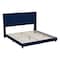 Flash Furniture Navy Velvet King Platform Bed with Headboard YK-1079-NAVY-K-GG - alternate 9